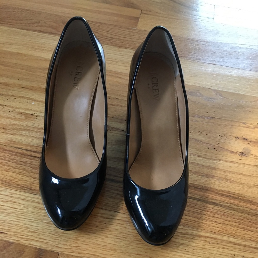 JCrew Patent Wedge Heels 7